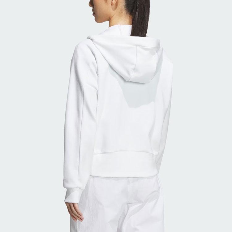 adidas Jackets Women's White Hooded Moderate Other Unisex IP7095