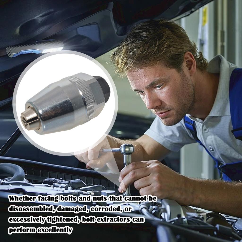 Beschädigte Schrauben- und Bolzenwerkzeug, das 1/4 bis 1/2 Bolzen für gebrochene, beschädigte, glatte, lackierte und verrostete Befestigungsschrauben klemmt