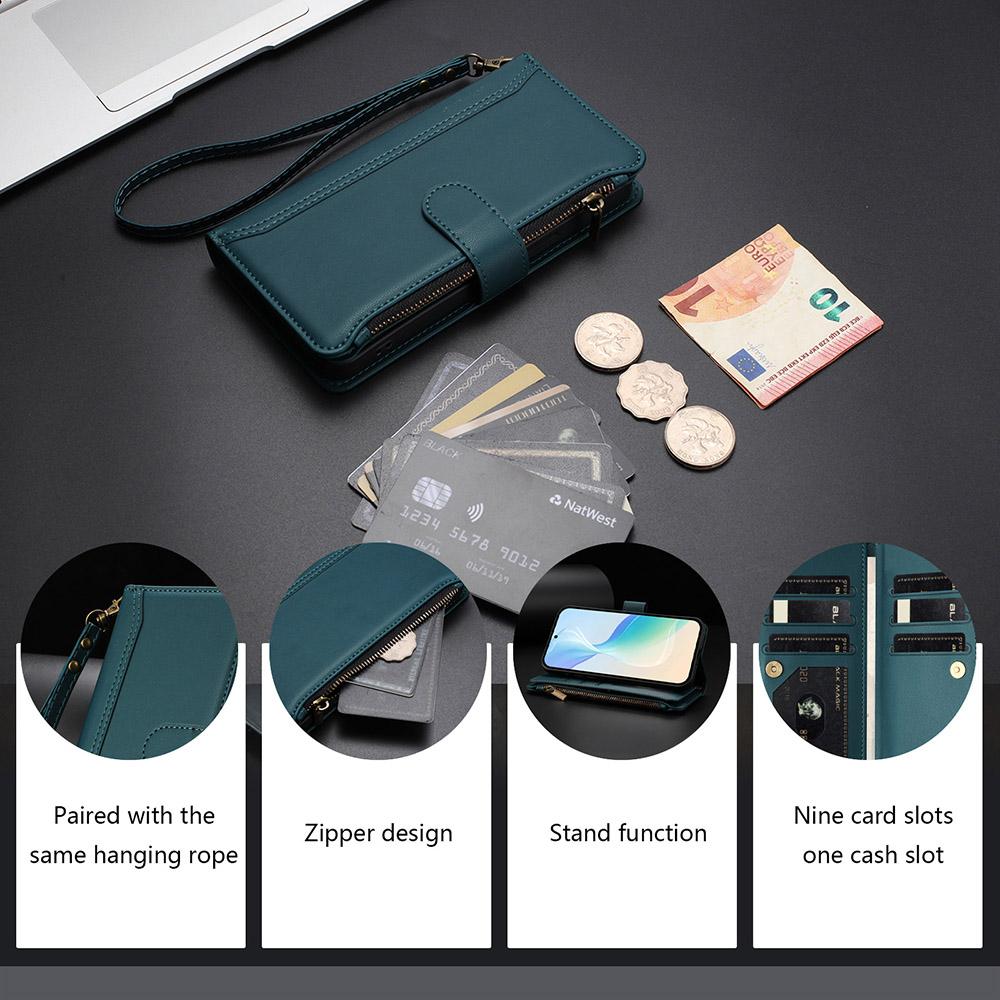 Card Wallet Phone Cover For Samsung Galaxy A31 A40 A41 A42 A50 A51 A70 A71 F14 F42 A04 Leather Case Wrist Strap Crossbody Shell