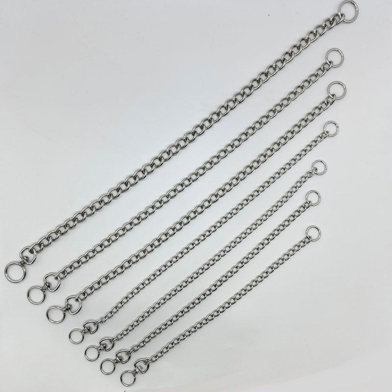 Stainless Steel Anti-Bite Dog Collar: Explosion-Proof, 360° Tangle-Free, Adjustable P Chain for Training