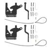2pcs Carbon Steel Self Locking Gate Latch Adjustable Heavy Duty Gate Latch  Wooden Fence