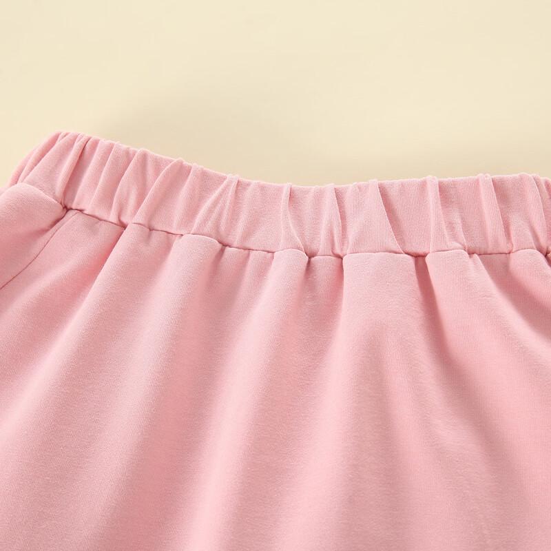 Girls' Summer Casual Sporty Polo Shirt and Skirt Set
