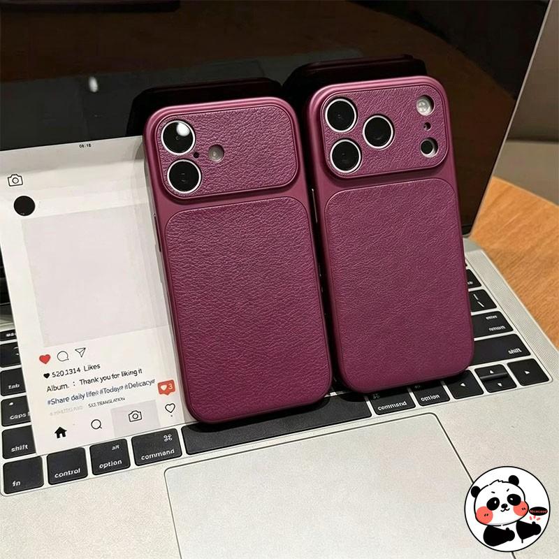 Burgundy PU Leather Case For Samsung Galaxy A57 A56 M56 F56 A55 A54 A53 A52S A51 A50S A30S A73 A72 A71 F42 Solid Color Casing