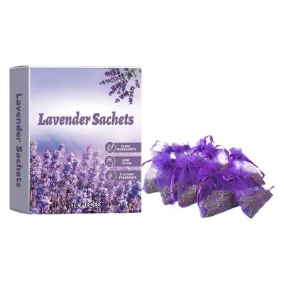 10Pieces Lavender Scent Sachets for Home and Car Use Providing Calming and Inviting Atmospheres Natural Fragrances