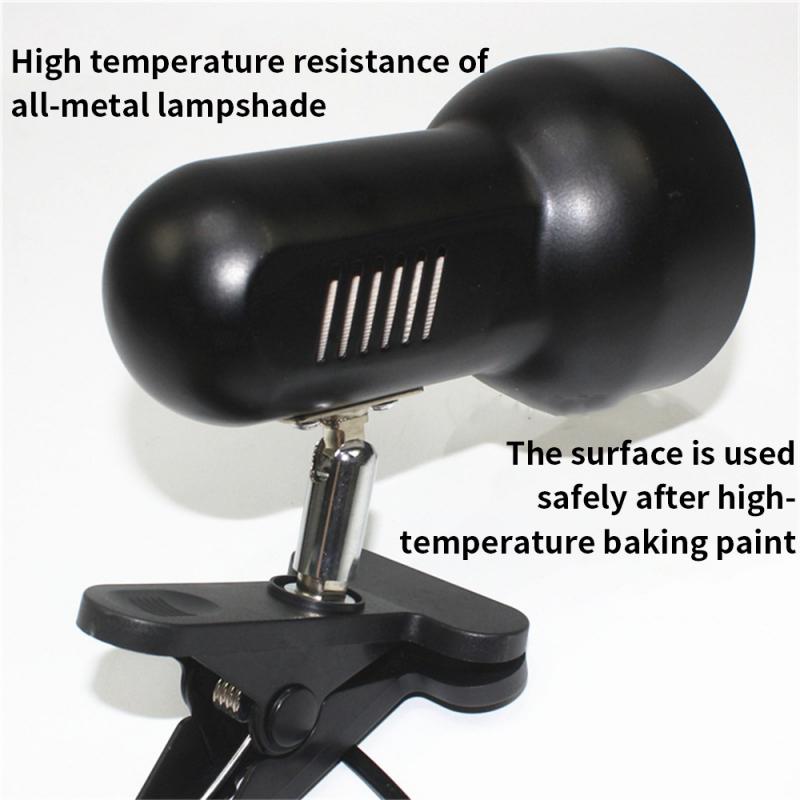 Reading Table Lamp All-metal Lampshade Mini Clip-on Portable Flexibility Mini Clip Style Study Table Lamp Portable Table Lamp