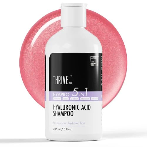 ThriveCo Hyaluronic Acid Shampoo | For Dry, Frizzy & Dehydrated Hair | Adds Shine, Bounce & Smoothness | Deep Hydration Without Heaviness | 100H Mo
