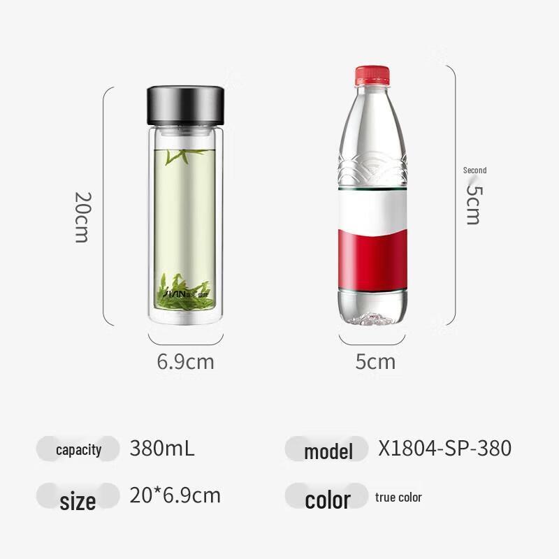 Fuguang Earl Double-Wall Glass Mug