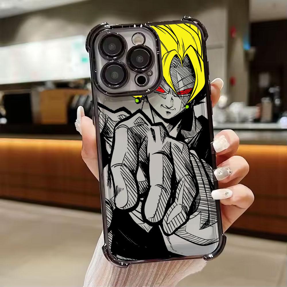Super Saiyans Broly Son Goku DBZ Phone Case for iPhone 11 13 15 16 17 Pro Max 14 Plus 17Air 16E 13 Pro 12 Mini 17Pro Clear Cover