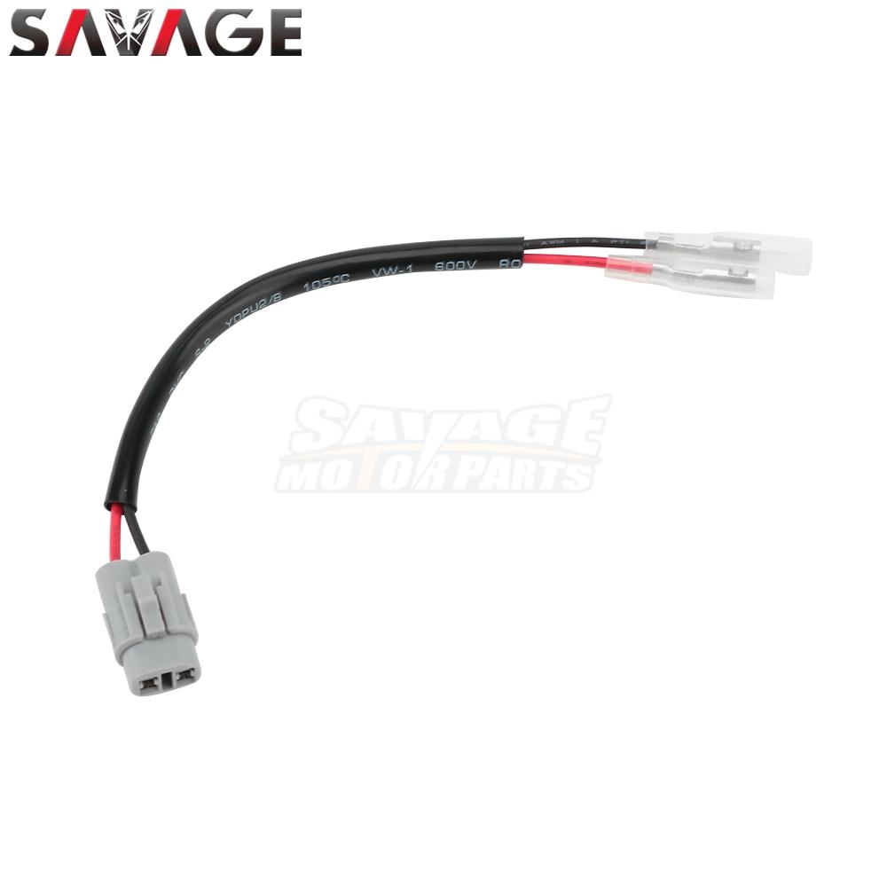 License Plate Light Wire Adapter Plug Connector Cable For Kawasaki Z1000 Z900 Ninja ZX-4R ZX-6R ZX-10R Z H2 1000SX Versys 1000 1 pc