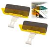 1/2pcs Sunshade Car Sun Visors For Daytime Sun Protection And Nighttime Headlight Glares Reduction Quick Installation