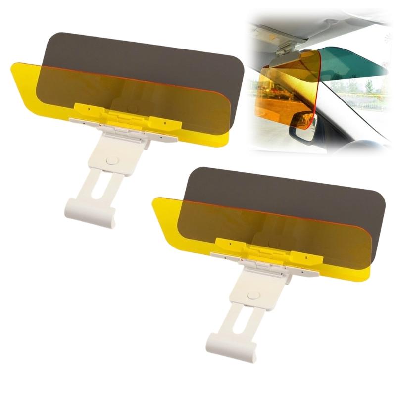 1/2pcs Sunshade Car Sun Visors For Daytime Sun Protection And Nighttime Headlight Glares Reduction Quick Installation