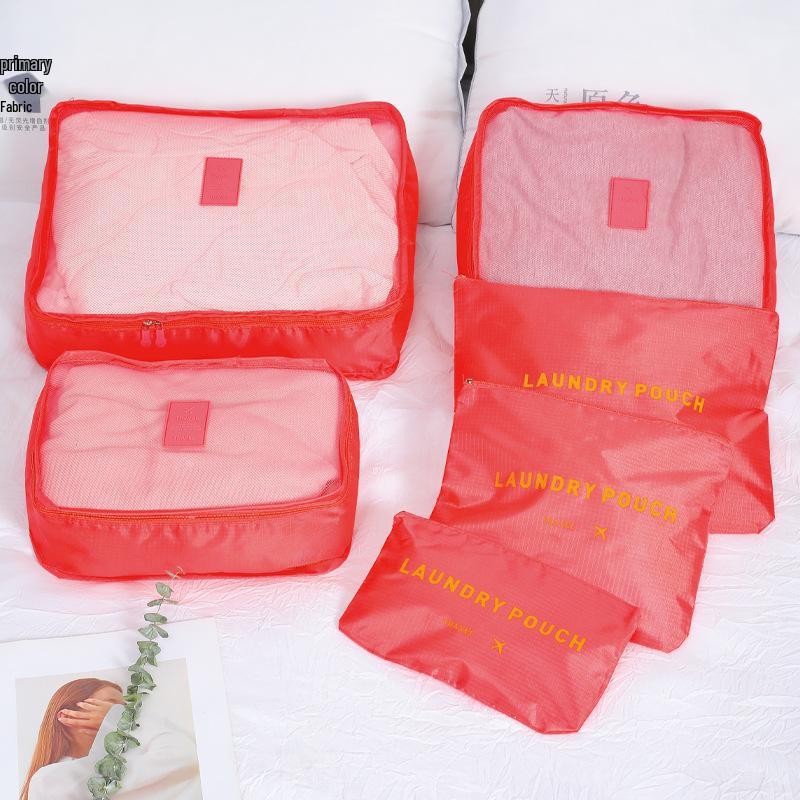 Six-Piece Waterproof Oxford Travel Storage Bags for Business Trips & Suitcases