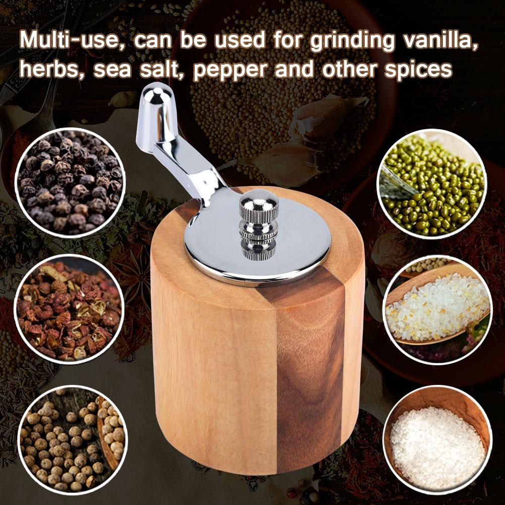 Manual Pepper Grinder S Salt Herbs Spices Mill Grinding Tool with Crank