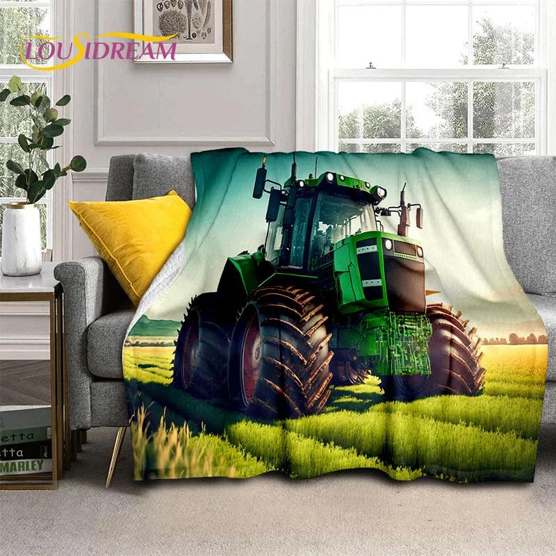 27 Style Truck Retro 3D Tractor Car Blanket,Soft Throw Blanket for Home Bedroom Bed Sofa Picnic Travel Office Cover Child Gift