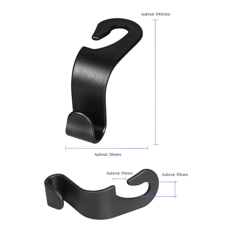 Car Seat Headrest Hook For Volkswagen VW Scirocco Jetta Beetle Golf 4 5 6 mk8 Passat Polo B5 Tiguan Backrest Hanger Storage Hook zj3