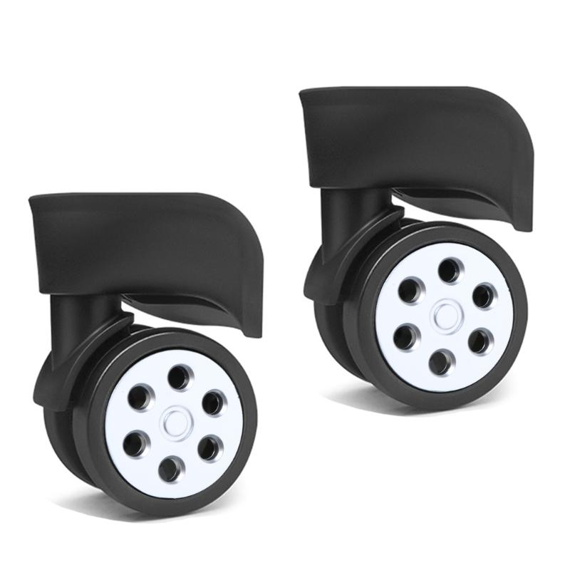 2 st Reservhjul för Resväska Kraftigt Rullhjul för Bagagebox Resväska 360 graders Svängbart Kit SilentWheel