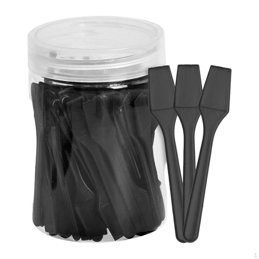 100 Pieces Makeup Spatulas Foundation Mixing Tool Cosmetic Spade Reusable Easy Clean