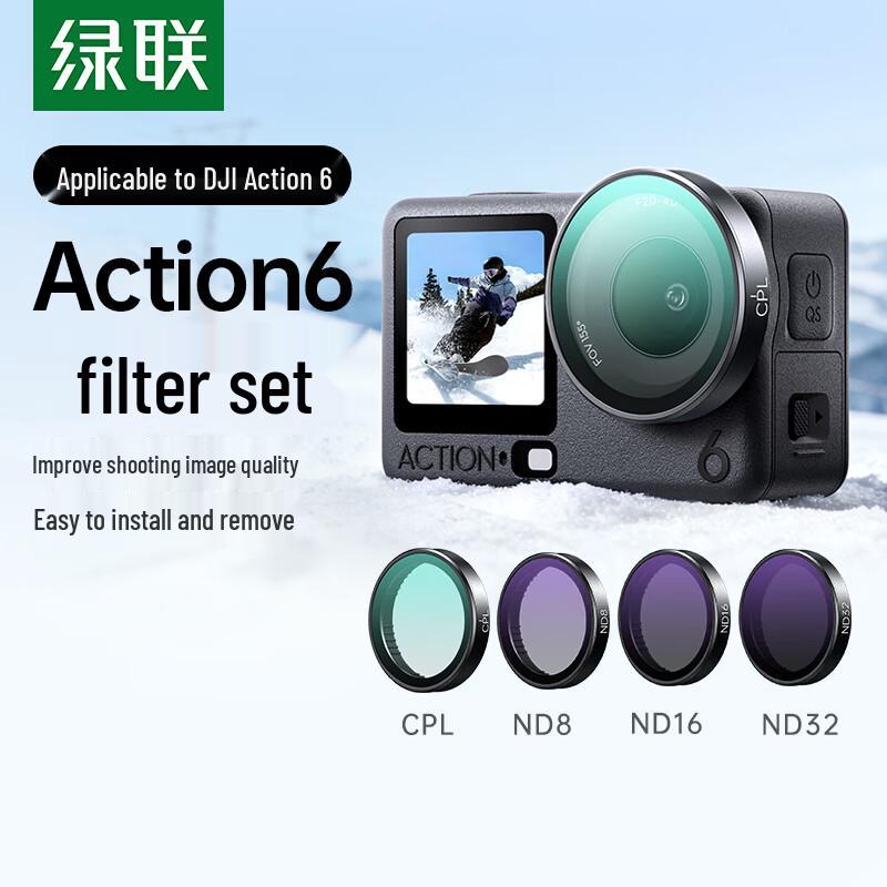 UGREEN DJI Action/Pocket Camera Filters & Lenses For DJI Action 6