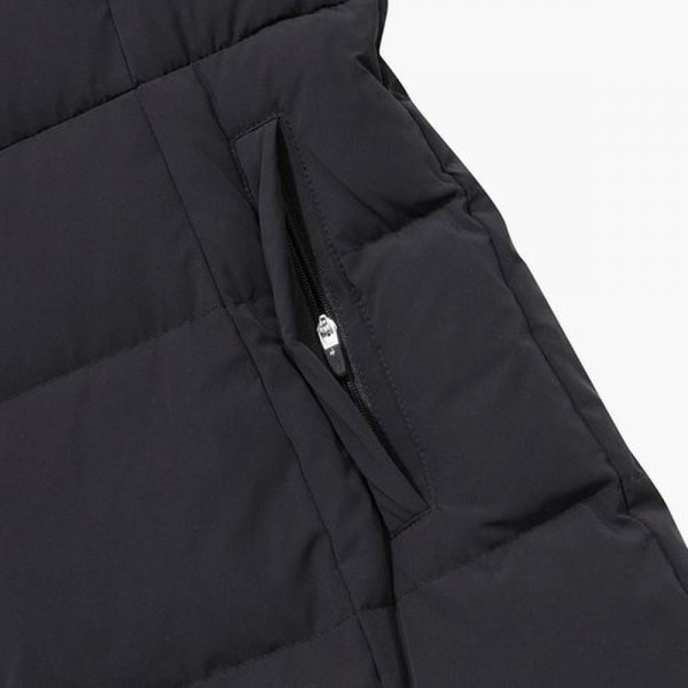 Le Coq Sportif Women Mink Fur Goose Long Down Black Qp422odjn2