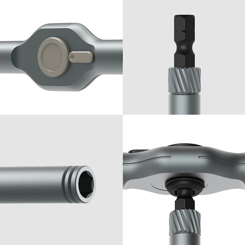 Precision Hand Tools Work 24 In 1 Multi-Purpose Ratchet Wrench Screwdriver Set Magnetic Bits Tools Set Diy Household Repair Tool