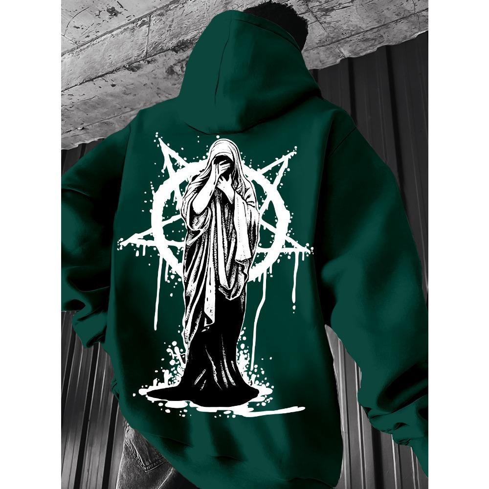 Weeping Lady Printed Men's Hoodies Pullover Autumn Casual Clothes Women Tops Outdoor Street Sweatshirts