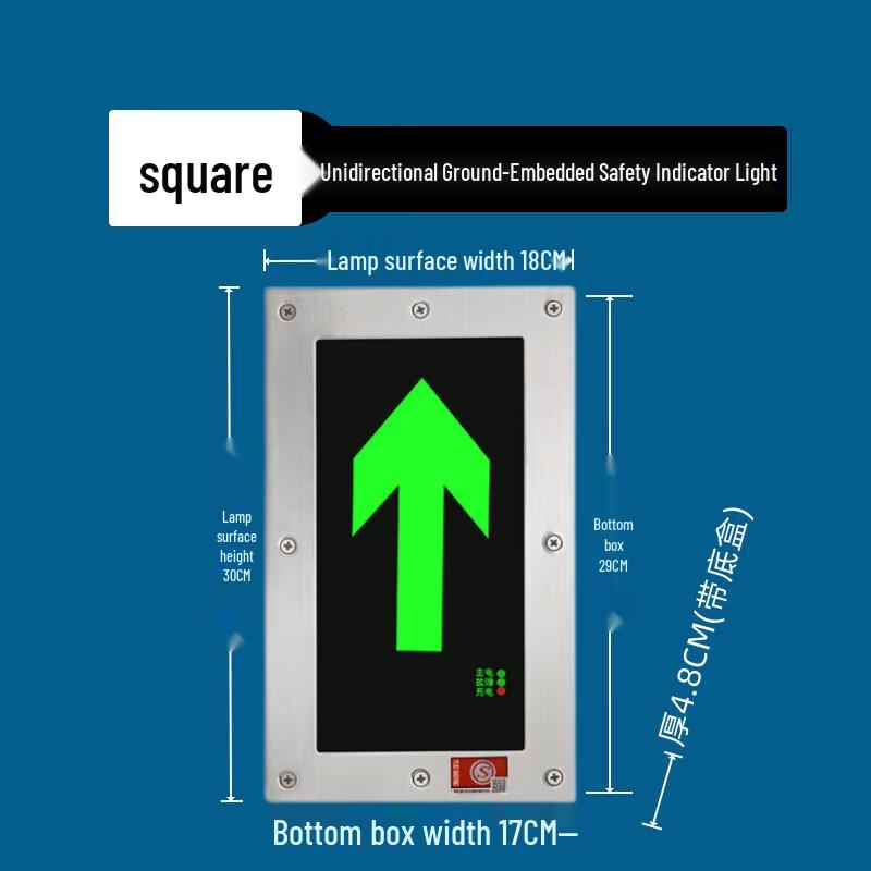 

Outdoor Stainless Steel Safety Exit Sign Light