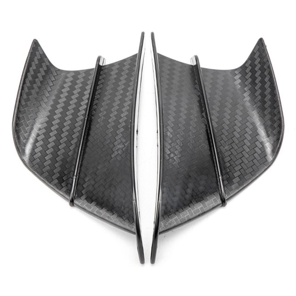 2ks Motocyklové křídlo Aerodynamická sada křídel Ochrana spoileru Ochranný kryt proti větru Pro skútr Yamaha Suzuki Kawasaki Honda H2/H2R