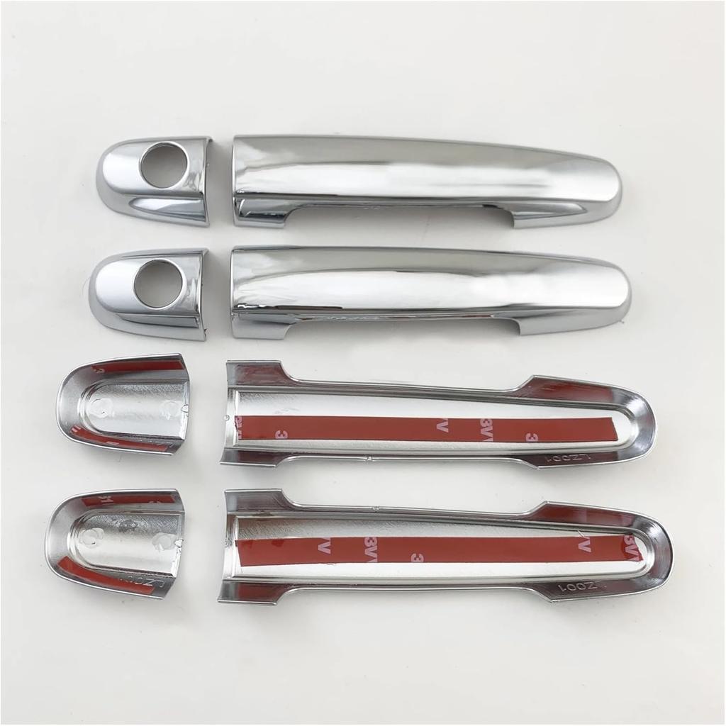2001 2002 2003 2005 2006 2007,Compatible With Toyota Corolla Car ABS Chrome Accessories Plated Door Handle Bowl Cover Trim Paste Style(Bowl cover)