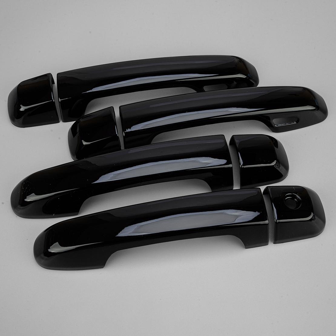

1 комплект, передняя, ​​задняя, ​​левая и правая внешняя накладка на ручку двери, подходит для Lexus GX 460 2010 2011 2012 2013 2014-2022 глянцевый черный