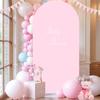 6,6/7,2 Fuß Elfenbein Spandex Bogen Fotoabdeckungen Dehnbare Kulisse für Hochzeit, Geburtstagsparty, Babyparty, Bankett Bogen Dekoration