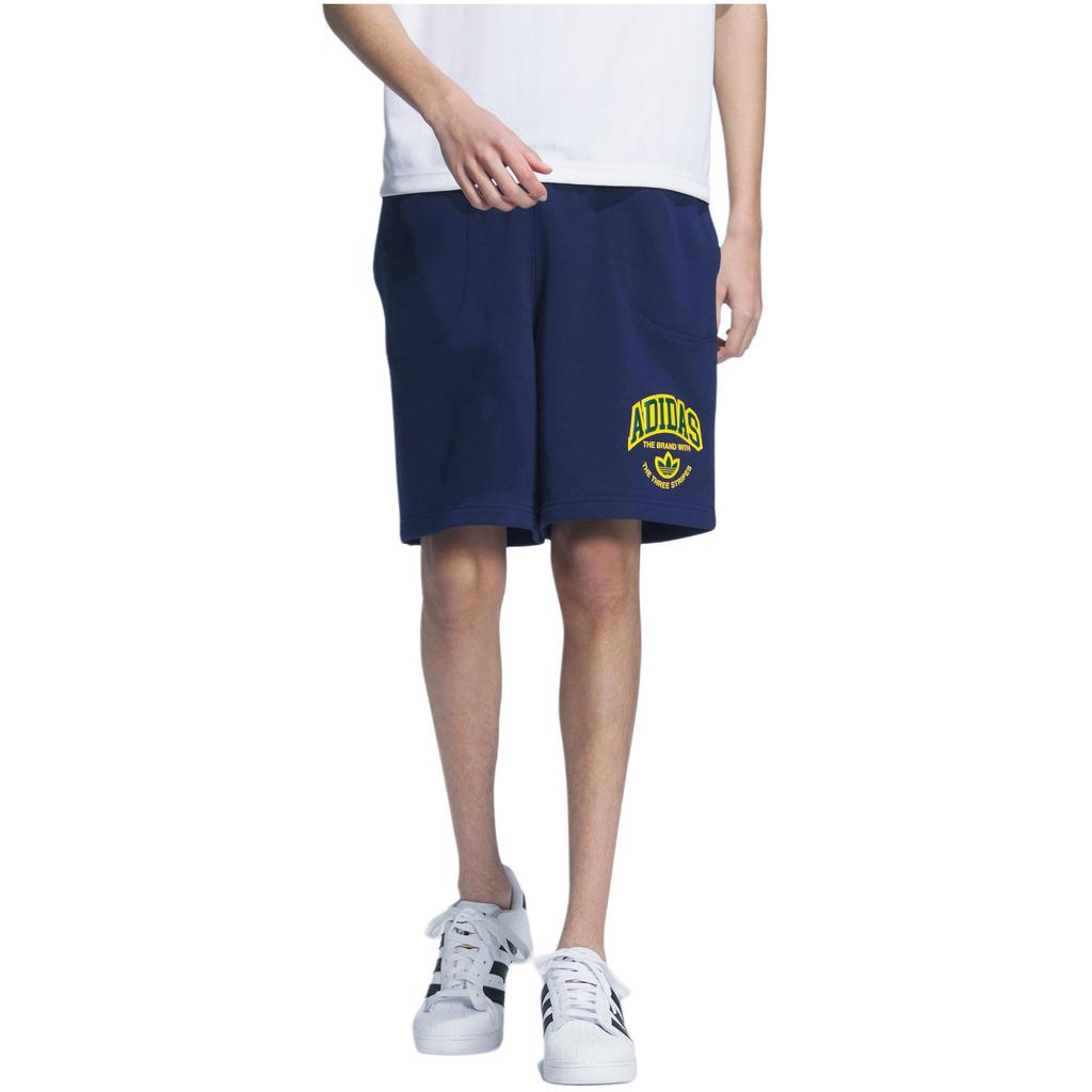 Adidas Originals VRCT SW SHORT Letter Print Casual Shorts Men's Dark Indigo JI7477
