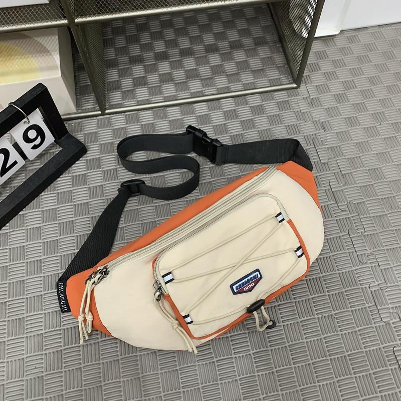 Chest Bag Men's Solid Color Shoulder Bag Crossbody Bag Women Waist Bag