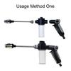 Garden Hose Nozzle Adjustable Spray High Pressure Hose Nozzle Heavy Duty Jet Nozzle Mist Sprayer for Cleaning Car Pet Yard Lawn Use