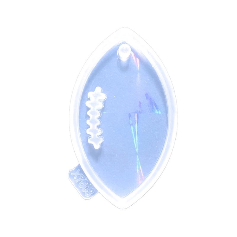 

6 Styles Light and Shadow Baseball Ornaments Silicone Epoxy Keychain Molds DIY Pendant Jewelry for Valentine Gift Craft