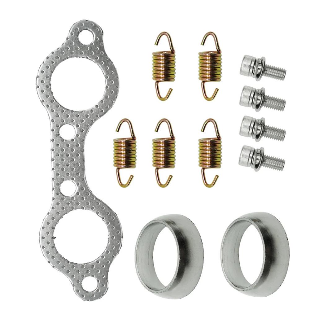 Exhaust Muffler Gasket Seal Spring Rebuild Kit For Polaris 5811511 3610047 Bolt Gasket Donut Seals Spring Accessories