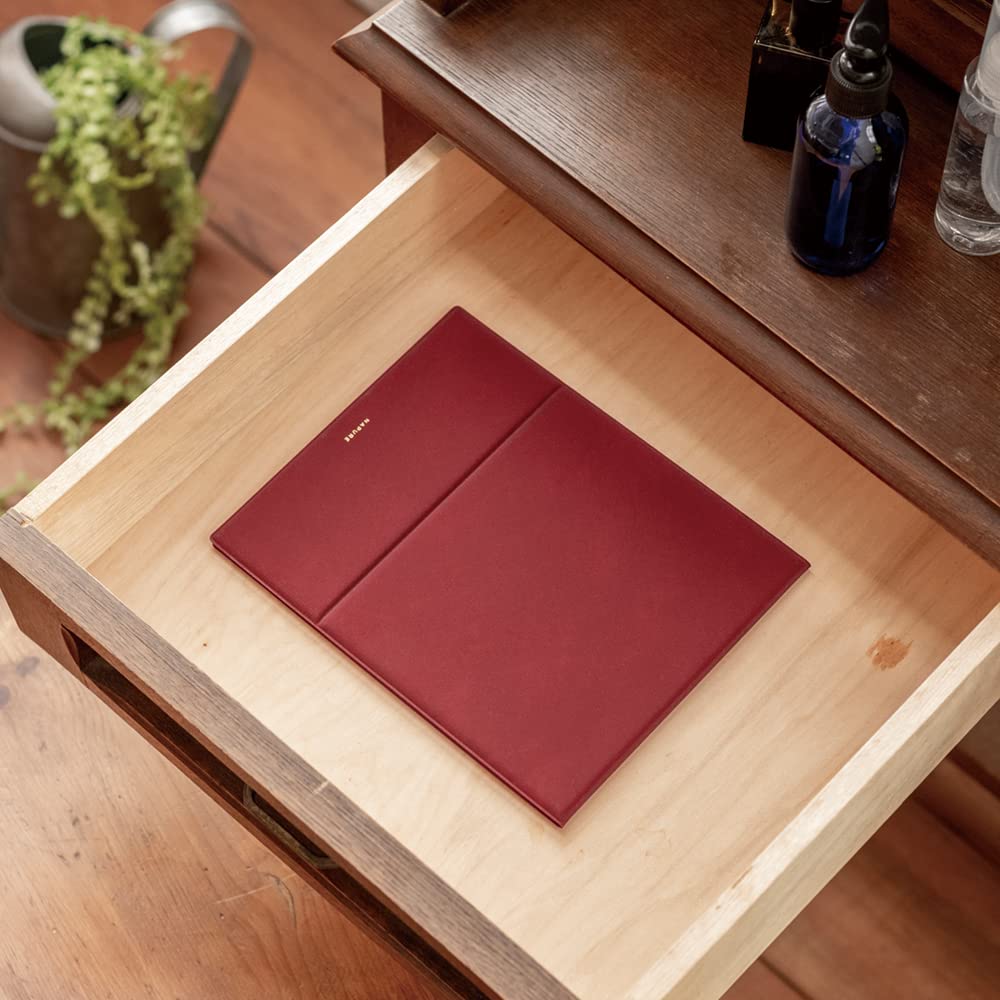 HORIUCHI MIRROR Napure vikbar spegel L-storlek Bordeaux sminkspegel födelsedagspresent