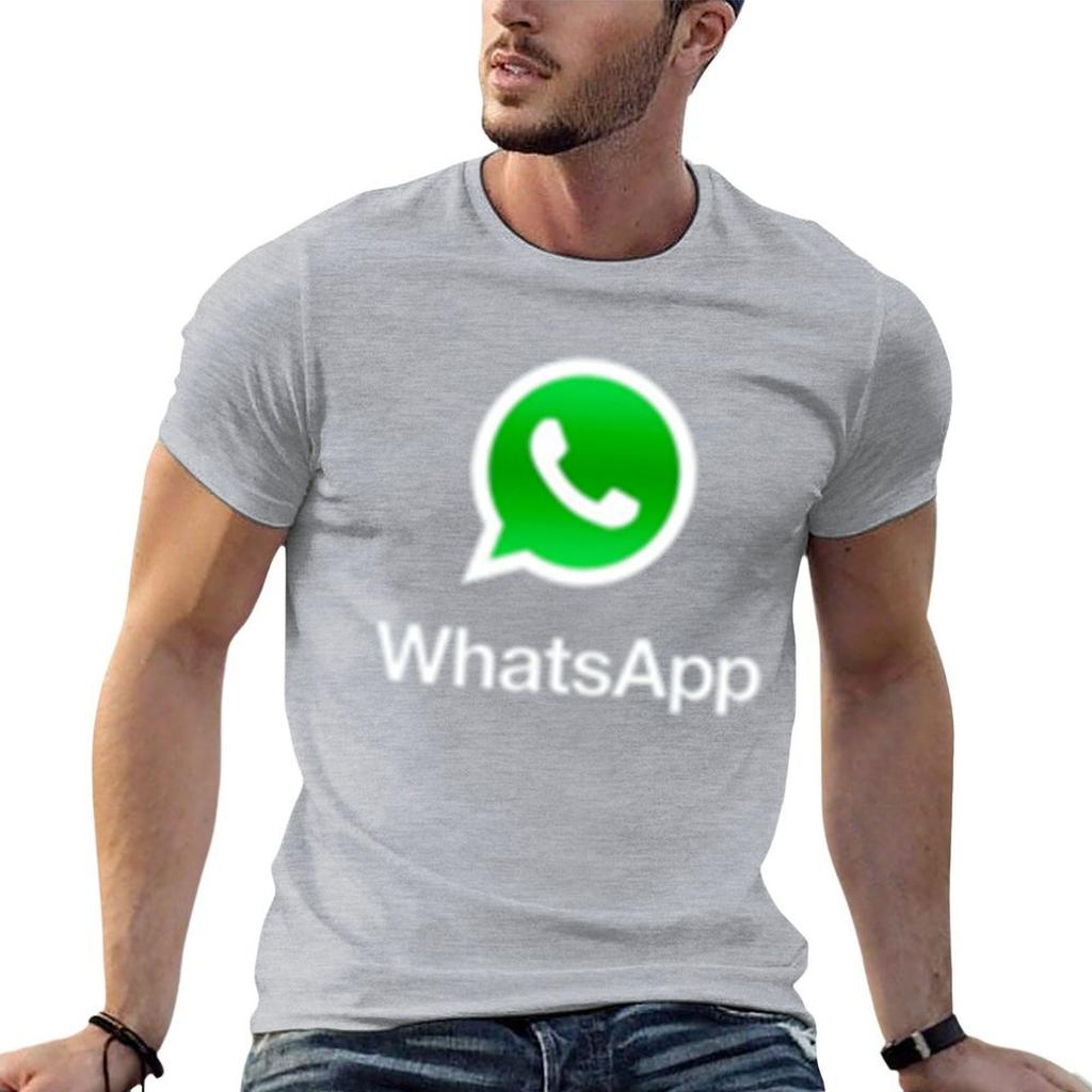 WhatsApp T-Shirt-Personalisierung, Ästhetische Kleidung, Grafik-Shirts, Herren-T-Shirts mit Grafik