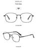 2025 Ultralight Korean-Style Photochromic Metal Glasses, Anti-Blue Light, Unisex Retro Design with Large Frame.