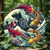 Steel Wall Art Decorative Metal Painting For Home Bar Cafe