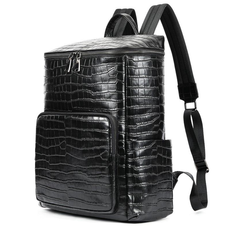 Real Leather Men s Backpack Business Travel High-end Feeling Top Layer Cowhide Large Capacity Computer