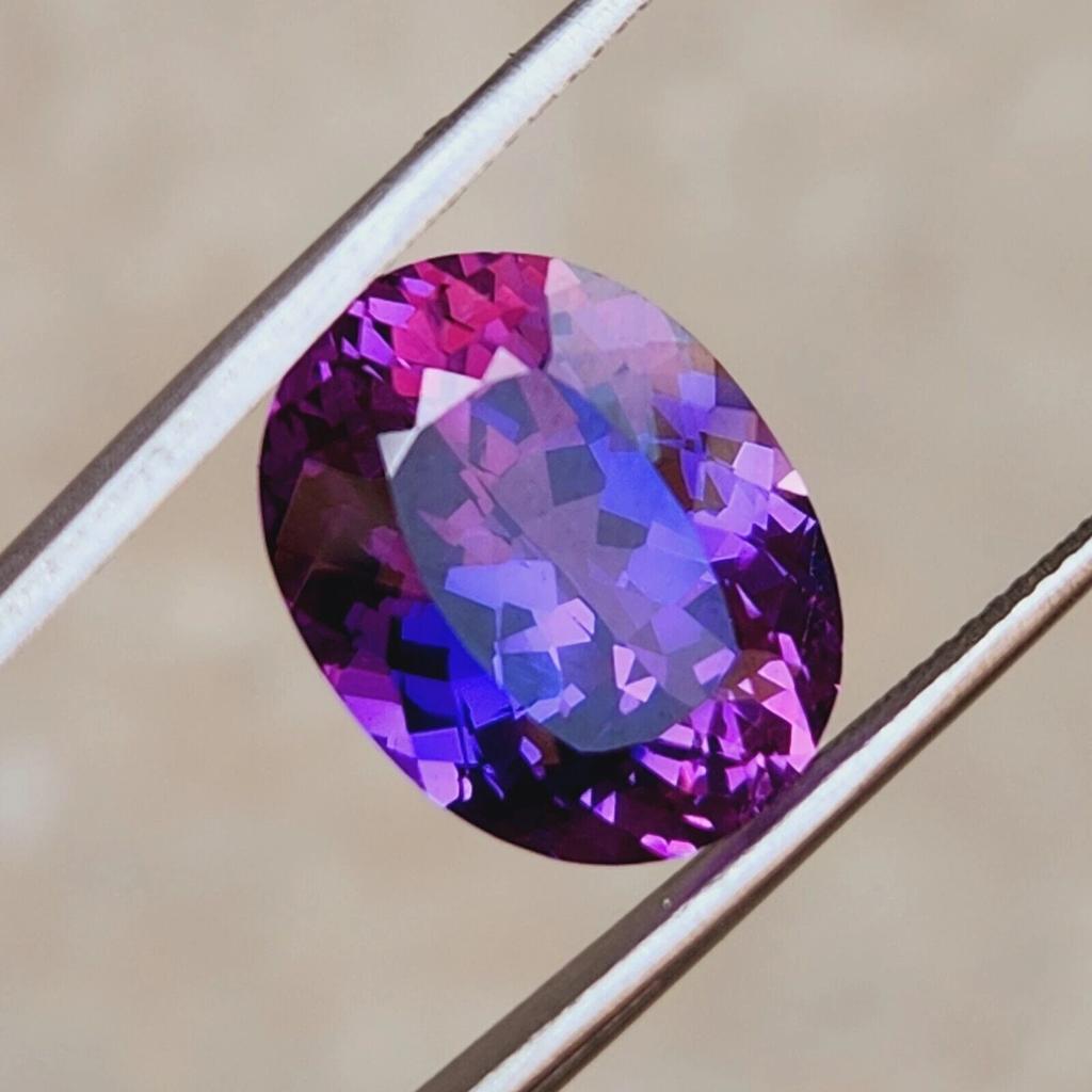 Natural Purple Pink Sapphire 11-13 Ct Oval Cut Certified Fabulous Gemstone