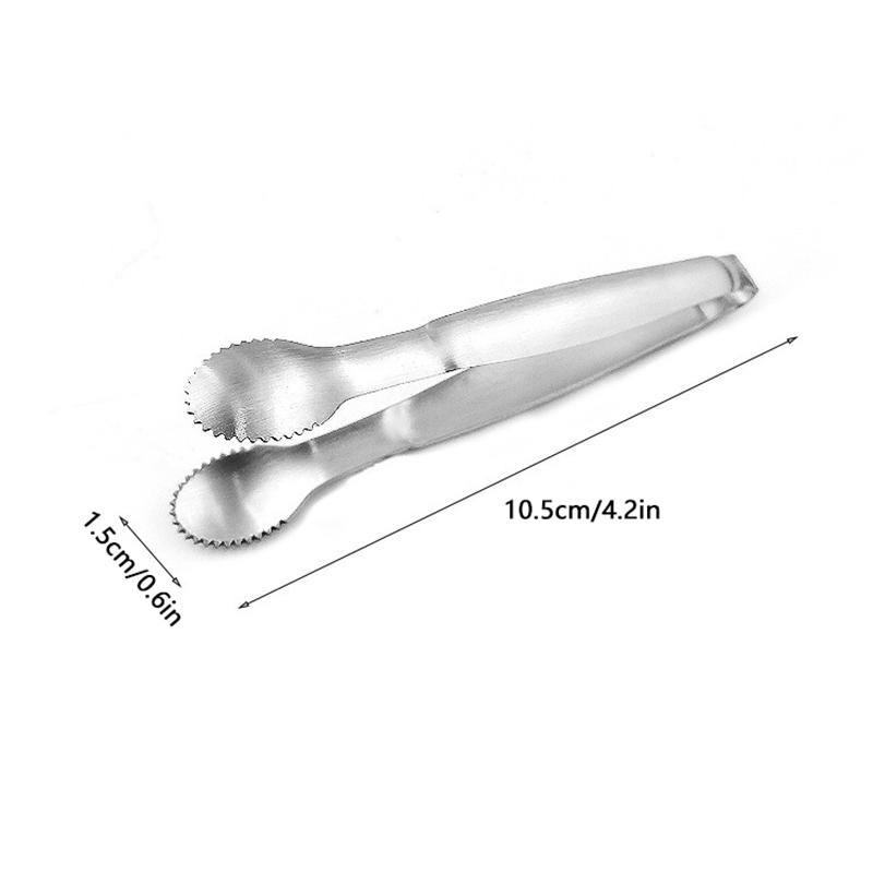 Coffee Sugar Clip Stainless Steel Anti-Skid Tong Ice Palm Shape Food Cake Clamp Kitchen Gadgets Bar Buffet Tools Tweezer