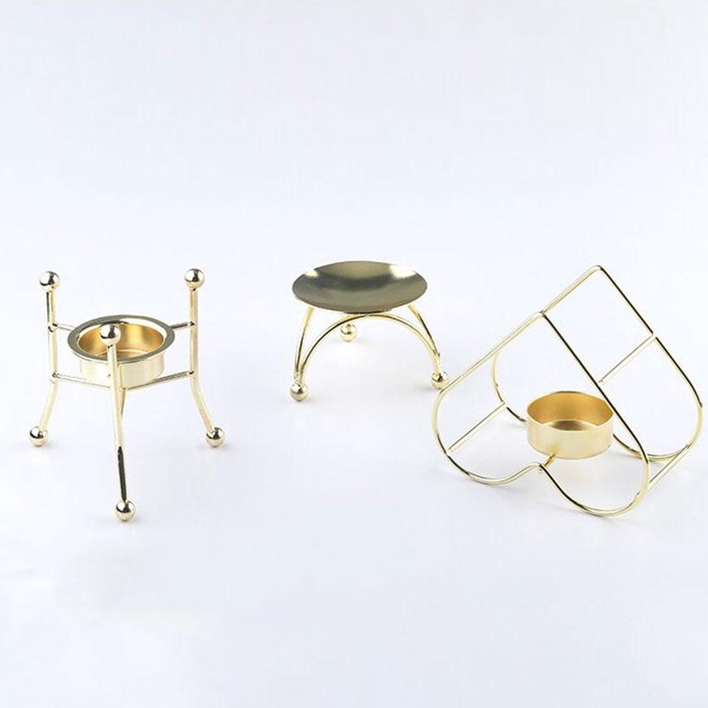 Electroplating Golden Candle Holders Wedding Decoration Accessories Candlesticks For Candelabro Centerpiece Vintage Living Room