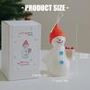 Natural Soys Wax Snowman Candle With Cleaning Burn For Holiday Ambiances Elegant Festival Table Centerpiece