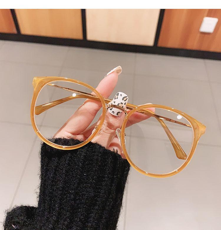 Anti Blue Light Glasses Oversized Round Leopard Glasses Women Men Fashion Metal Hyperopia Eyeglass Optical Reading Glasses +1.75