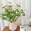 Artificial Flower Branch Realistic Stem And Green Fake Flower with Leaves for Floral