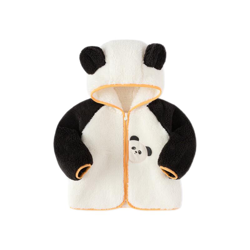 Детская унисекс куртка с капюшоном из кораллового флиса Balabala 110