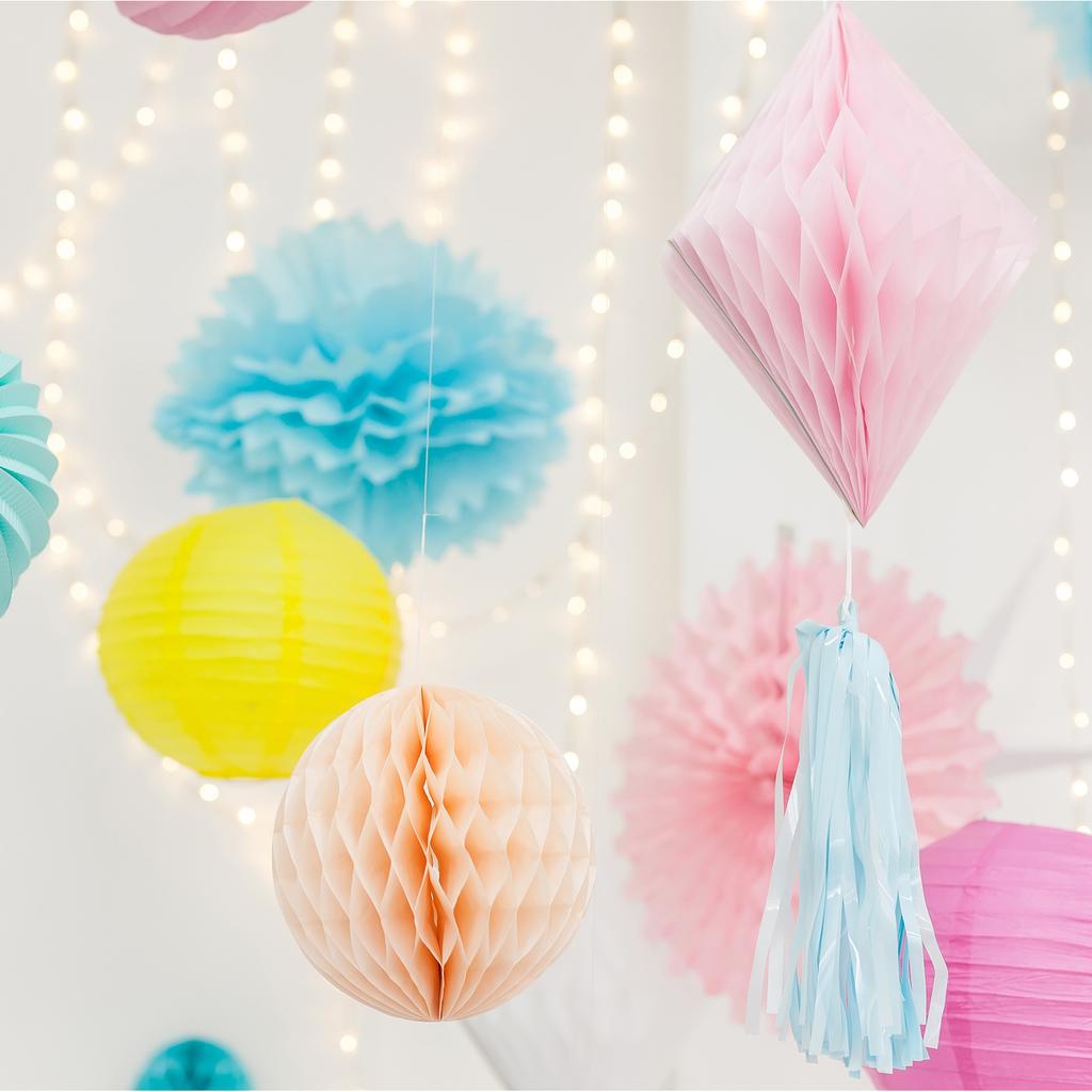 4"/6"/8" Tissue Pom Poms Flowers, 12 Pack Paper Flower Ball for Wedding Bridal Shower Birthday Bachelorette Party