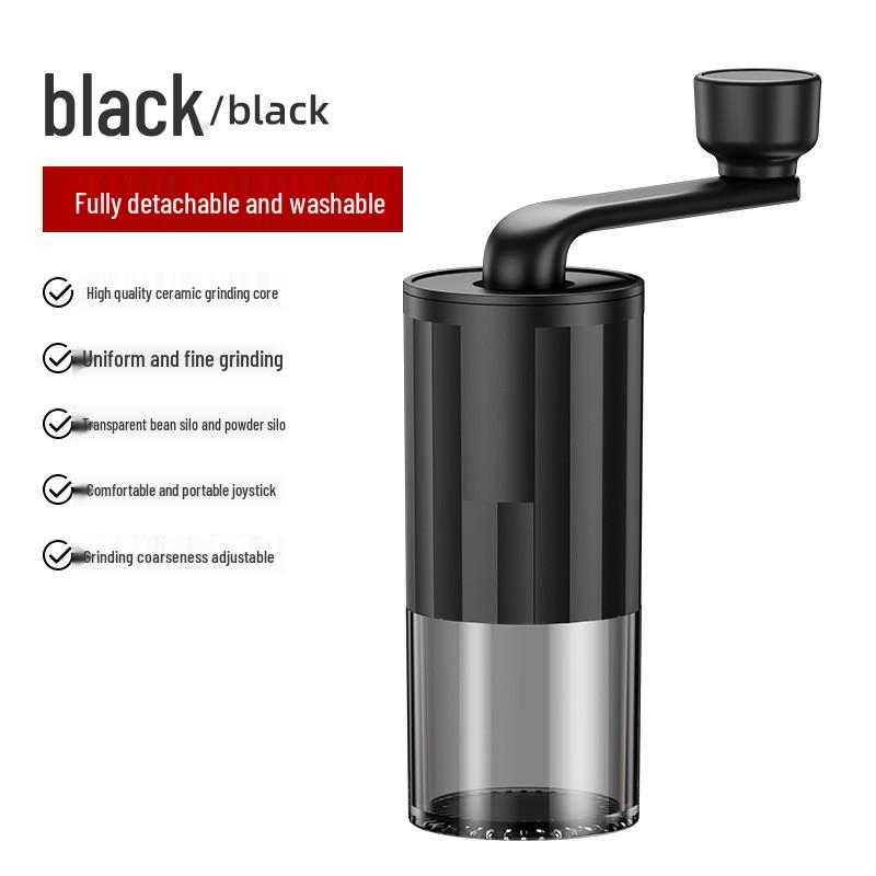 Portable Hand Crank Coffee Grinder - Italian Style Electric & Manual Grinding Machine