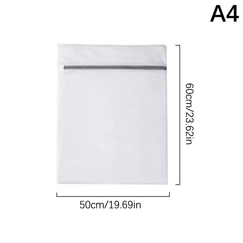 1Pc White Durable Large Washing Laundry Bag Mesh Organizer Net Dirty Bra Socks Underwear Shoe Storag Wash Machine Cover Clothes